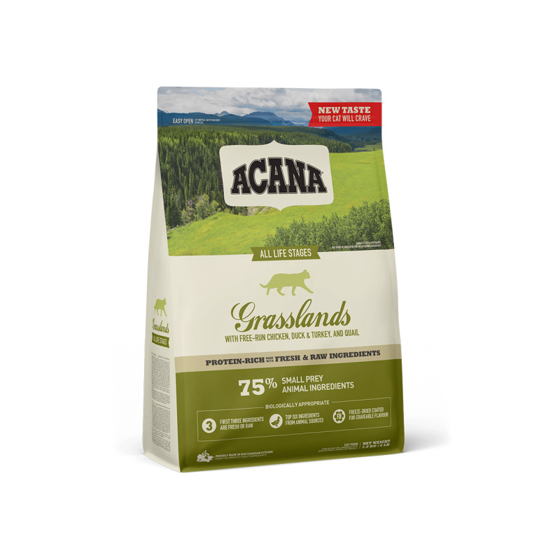 Acana Grasslands Cat teraviljavaba kuivtoit kassidele