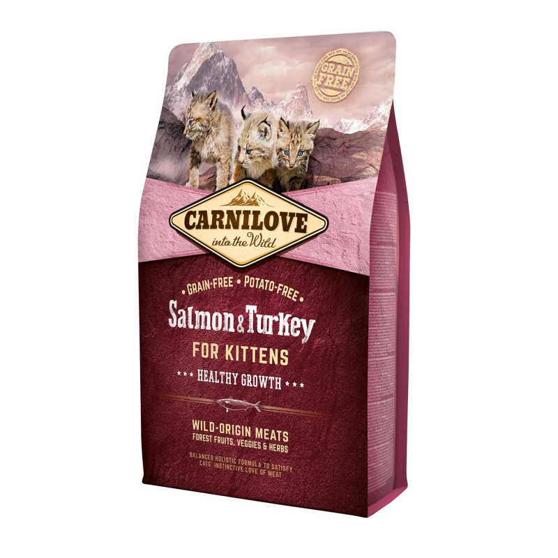 Carni Love Salmon & Turkey for Kittens kuivtoit kassipoegadele