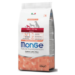 Monge Mini Adult Salmon kuivtoit väikest tõugu koertele - bosse.ee