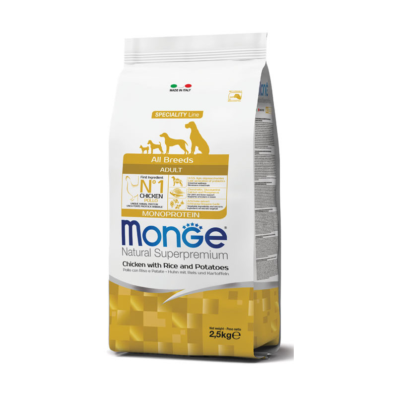 Monge All Breeds Adult Chicken kuivtoit koertele-Bosse.ee