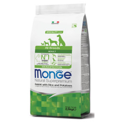 Monge All Breeds Adult Rabbit kuivtoit koertele - bosse.ee
