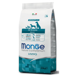 Monge All Breeds Adult Hypoallergenic Salmon & Tuna kuivtoit koertele - bosse.ee