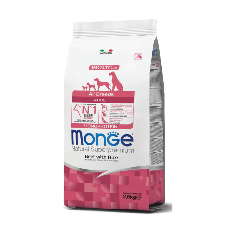 Monge All Breeds Adult Beef kuivtoit koertele - bosse.ee