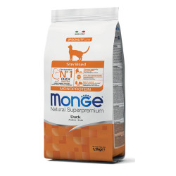 Monge Sterilized Monoprotein Duck kuivtoit kassidele - bosse.ee