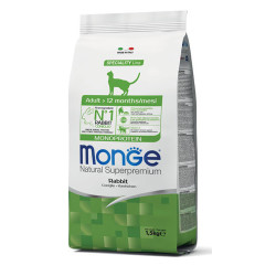 Monge Adult Monoprotein Rabbit kuivtoit kassidele - bosse.ee