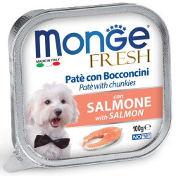 Monge Fresh pasteet lõhetükkidega koertele - bosse.ee