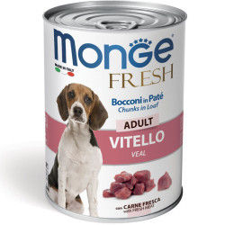 Monge Fresh vasikalihatükkidega pasteet koertele - bosse.ee