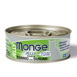 Monge Jelly konservid tuunikala ja surimiga kassidele - bosse.ee