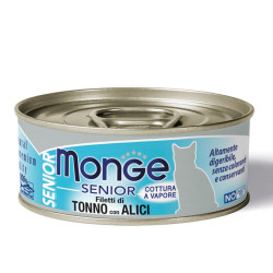 Monge Jelly Senior konserv tuunikala ja anšoovisega vanematele kassidele - bosse.ee