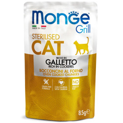 Monge Grill Cat Pouches kana sisaldav konservtoit steriliseeritud kassidele-Bosse.ee