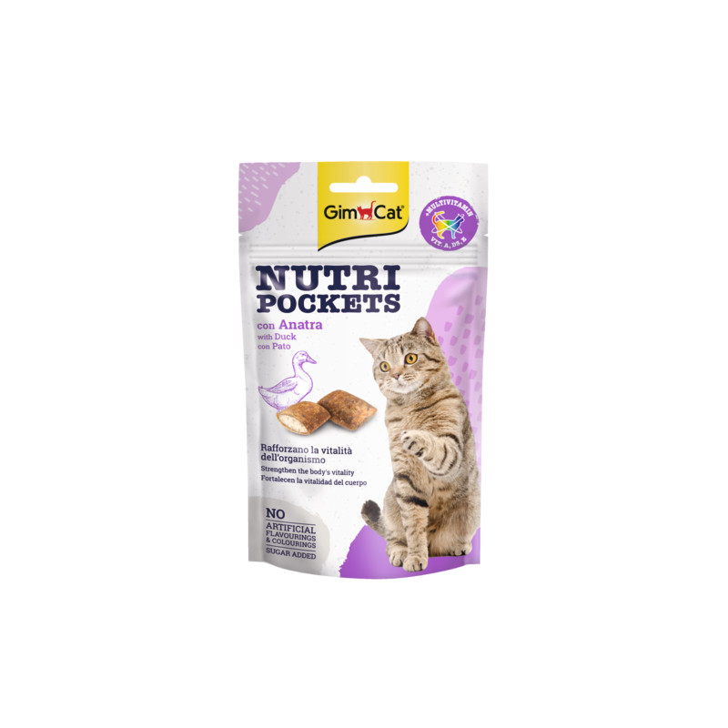 GimCat Nutri Pockets with Duck maiuspalad kassidele - Bosse.ee