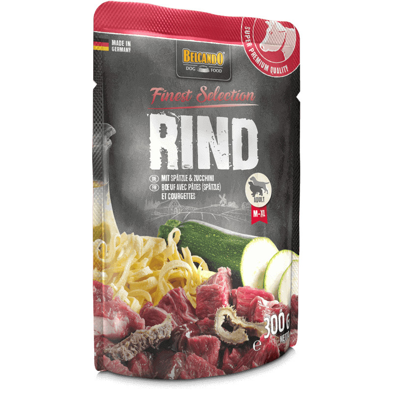 Belcando Beef veiselihakonservid pasta ja suvikõrvitsaga koertele - Bosse.ee