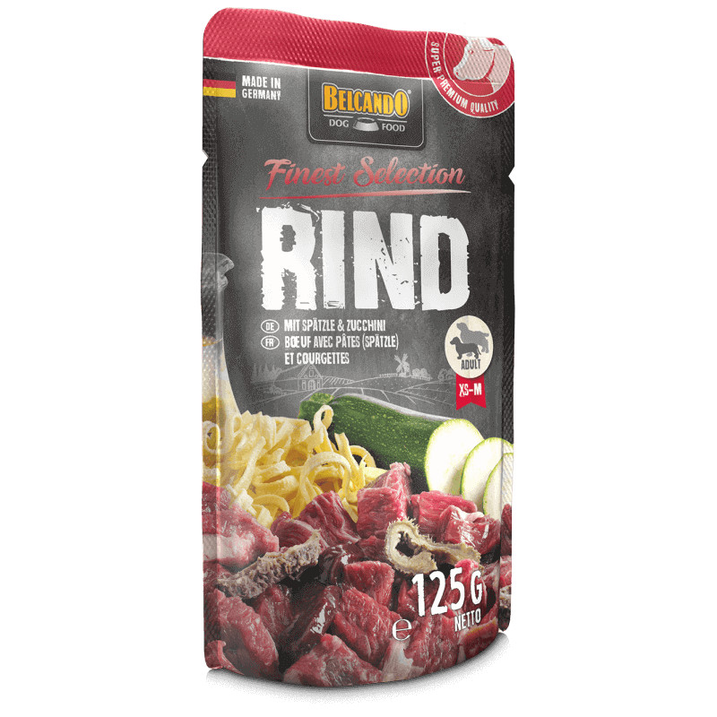 Belcando Beef veiselihakonservid pasta ja suvikõrvitsaga koertele - Bosse.ee