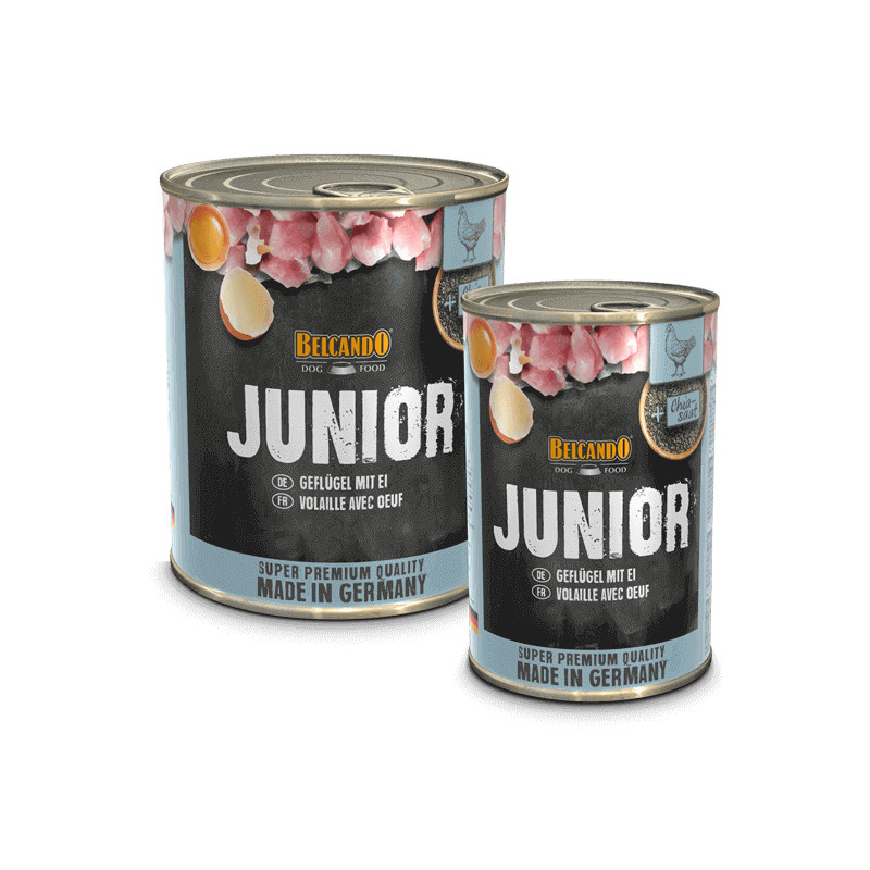 Belcando Junior Poultry with Egg konserv linnuliha ja munadega noortele koertele - Bosse.ee