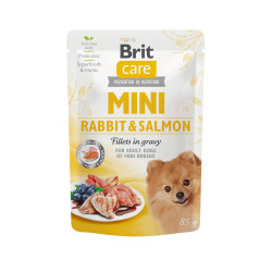 Brit Care Mini küüliku- ja lõhefilee tükid kastmes väikeste tõugu koerale - Bosse.ee
