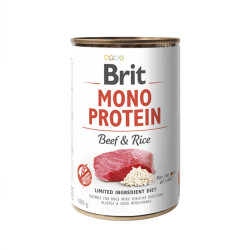 Brit Care Mono Protein Beef & Rice ühe valguga konservsöötkoertele - Bosse.ee