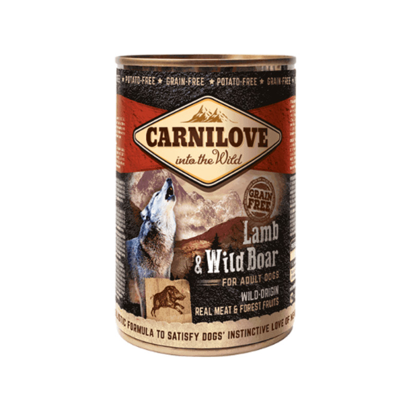 Carni Love Wild Meat Lamb & Wild Boar konservid koertele - Bosse.ee
