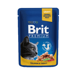 Brit Premium Salmon & Trout konserv kassidele - Bosse.ee