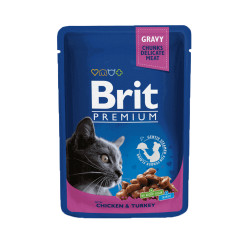 Brit Premium Chicken & Turkey konserv kassidele - Bosse.ee