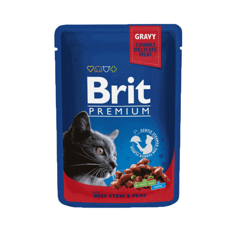 Brit Premium Beef Stew & Peas konserv kassidele - Bosse.ee