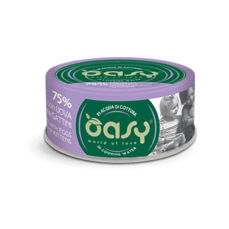 Oasy Kitten Chicken with Eggs konserv kanaga kassipoegadele - Bosse.ee