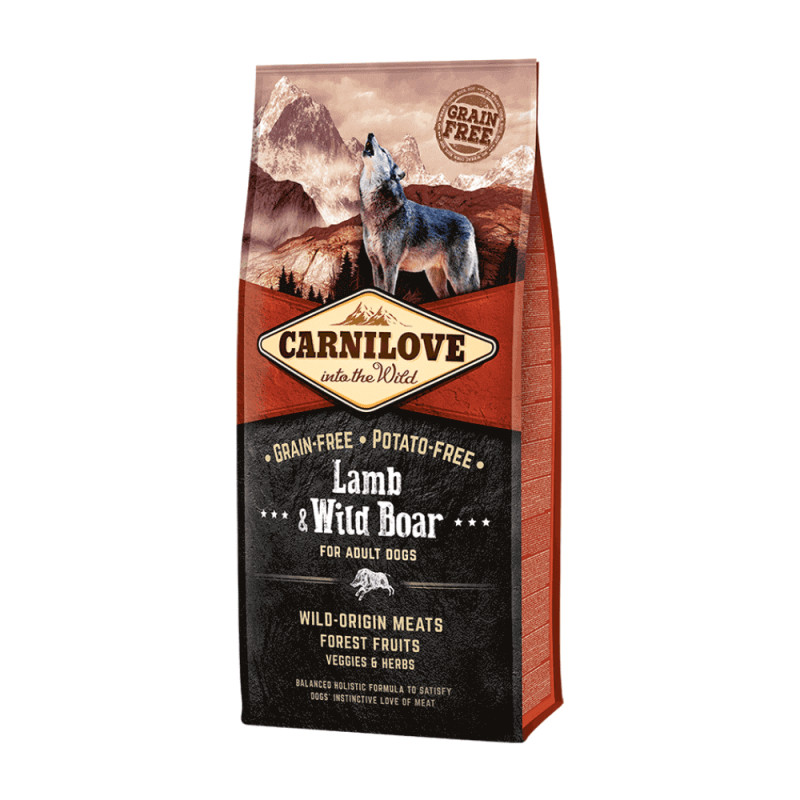 Carnilove Lamb & Wild Boar for Adult kuivsööt koertele - Bosse.ee