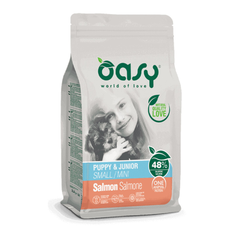 Oasy Puppy Mini Salmon kuivtoit lõhega kutsikatele - Bosse.ee