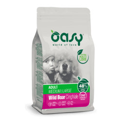 Oasy Adult Medium & Large Wild Boar kuivtoit ulukilihaga koertele - Bosse.ee
