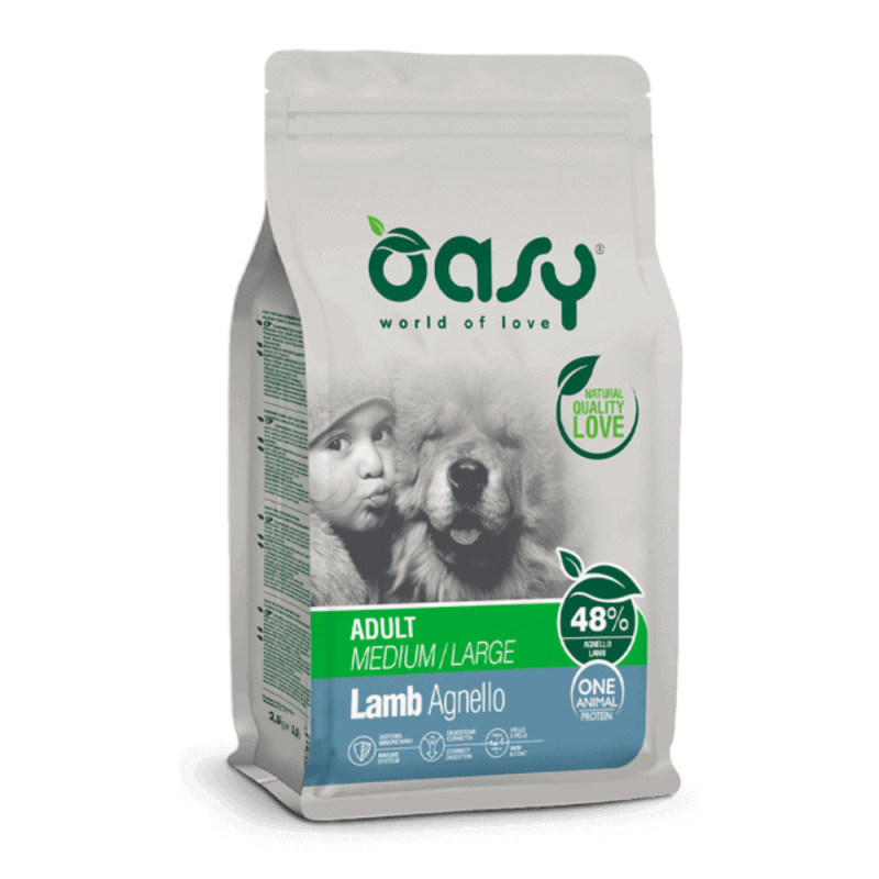 Oasy Adult Medium & Large Lamb kuivtoit lambalihaga koertele - Bosse.ee