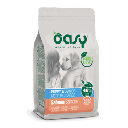 Oasy Puppy Medium & Large Salmon kuivtoit lõhega kutsikatele - Bosse.ee