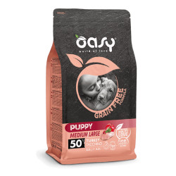 Oasy Grain Free Puppy Medium & Large Turkey teraviljavaba kalkunilihaga kuivtoit kutsikatele - Bosse.ee