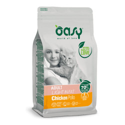 Oasy Adult Cat Light in Fat kuivtoit kanaga kassidele - Bosse.ee
