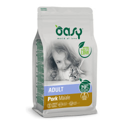 Oasy Adult Cat Pork kuivtoit sealihaga kassidele - Bosse.ee