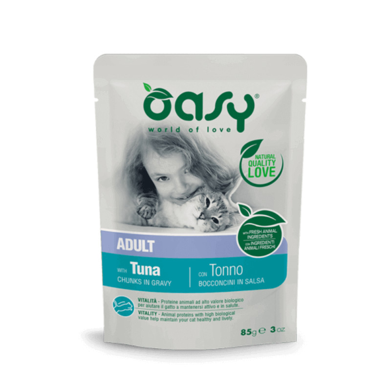 Oasy Adult Tuna guljašš tuunikalaga täiskasvanud kassidele - Bosse.ee
