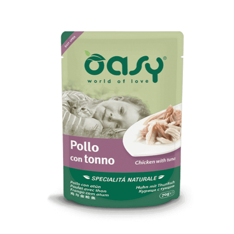 Oasy Adult Chicken with Tuna kana guljašš tuunikalaga kassidele - Bosse.ee