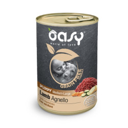 Oasy Grain Free Puppy Medium & Large Lamb lambalihaga konservid kutsikatele - Bosse.ee