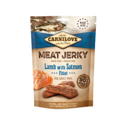 Carnilove Meat Jerky Lamb & Salmon Fillet maiuspalad koertele - Bosse.ee