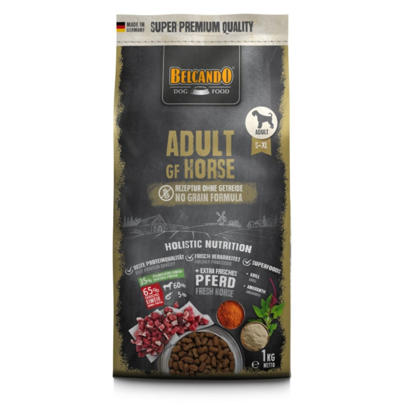 Belcando Adult Grain Free Horse teraviljavaba kuivsööt hobuselihaga koertele - Bosse.ee