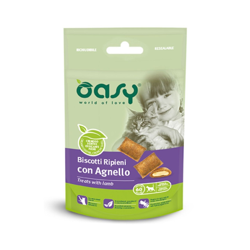 Oasy Treats with Lamb lambalihaga maiuspalad kassidele - Bosse.ee