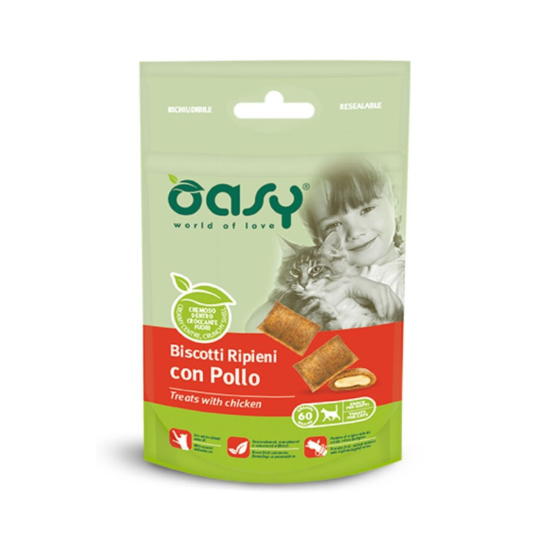 Oasy Treats with Chicken maiuspalad kanaga kassidele - Bosse.ee