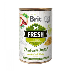 Brit Fresh Duck & Millet konservid koertele - bosse.ee