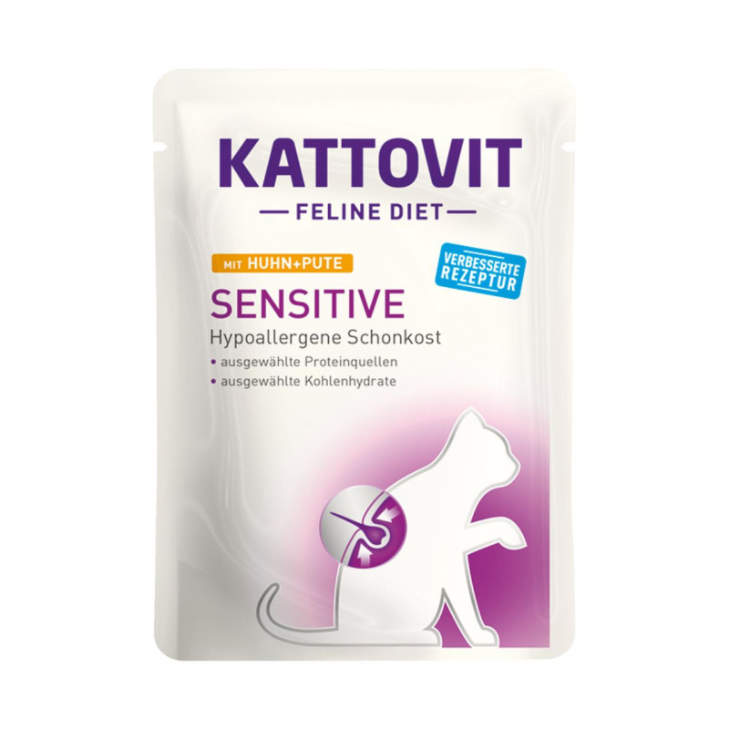 Kattovit Feline Diet Sensitive guljašš kana ja kalkuniga kassidele - Bosse.ee
