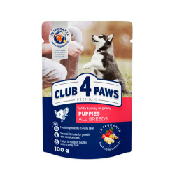 Club 4 Paws Premium kalkunikonservid kastmes kutsikatele - Bosse.ee