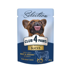 Club 4 Paws Premium Selection veise- ja köögiviljakonservid kastmes täiskasvanud koertele - Bosse.ee