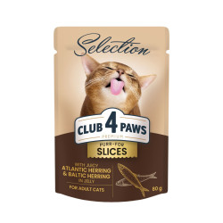 Club 4 Paws Premium Selection heeringakonservid tarretises täiskasvanud kassidele - Bosse.ee