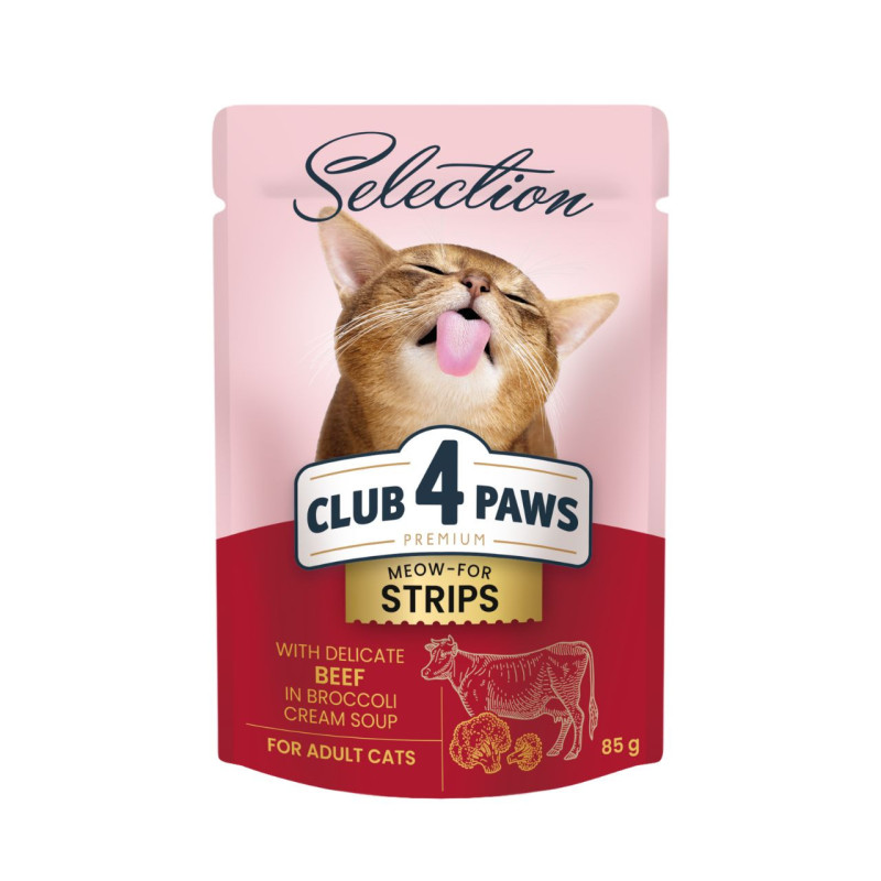 Club 4 Paws Premium Selection veiselihakonserv kreemjas brokolisupis täiskasvanud kassidele - Bosse.ee