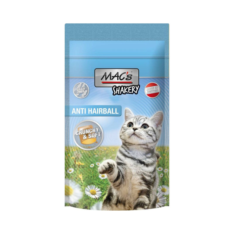 Mac`s Shakery Anti Hairball krõbedad maiuspalad kassidele - Bosse.ee