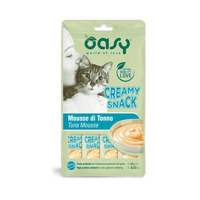 Oasy Creamy Snack maiuspalad kassidele lõhega - bosse.ee