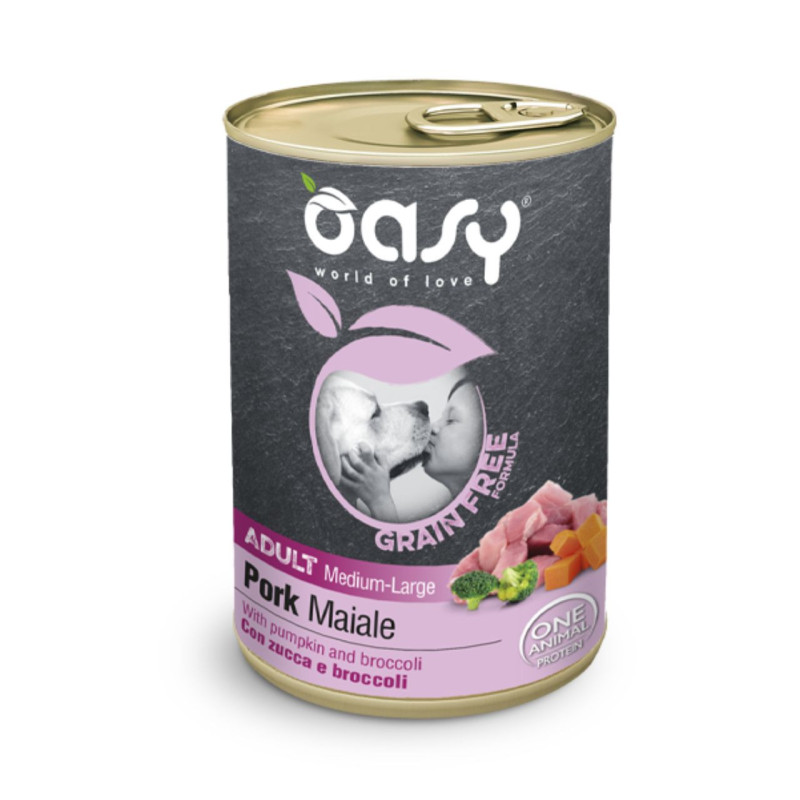 Oasy Grain Free Adult Medium & Large konservid sealihaga koertele - bosse.ee