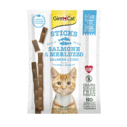 GimCat Sticks maiuspalad kassidele lõhe ja tursaga - bosse.ee